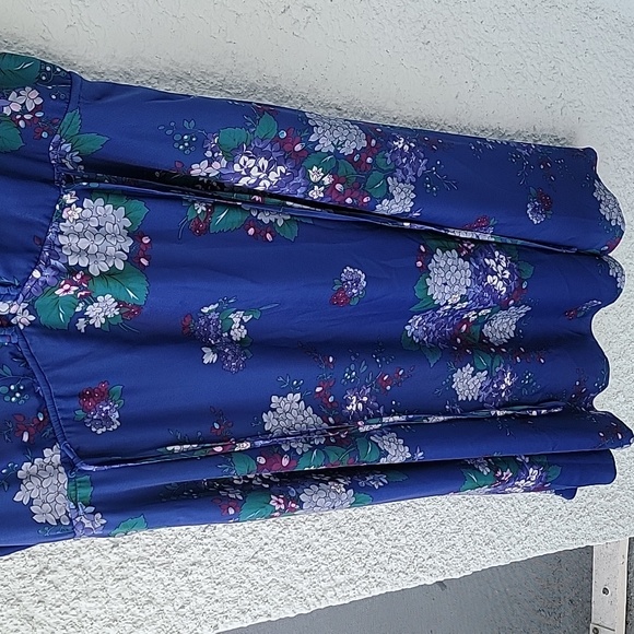 Kobi Halperin maxi dress floral purple tie Megan dress color is Admiral … - Picture 6 of 9